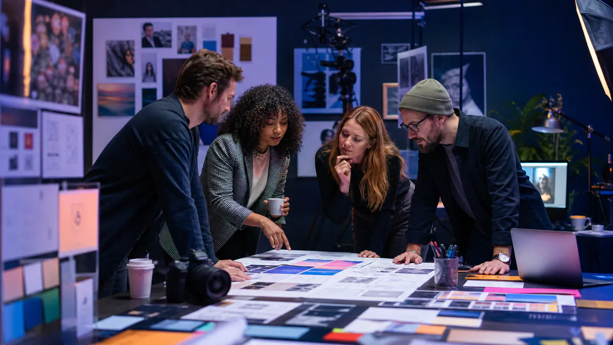 Creative & Marketing professionals at work
