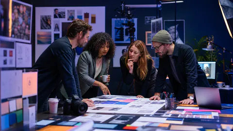 Creative & Marketing professionals at work