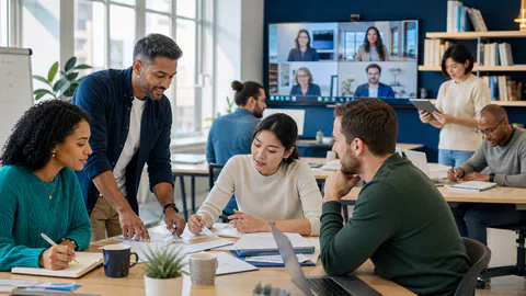 Education & Training professionals at work