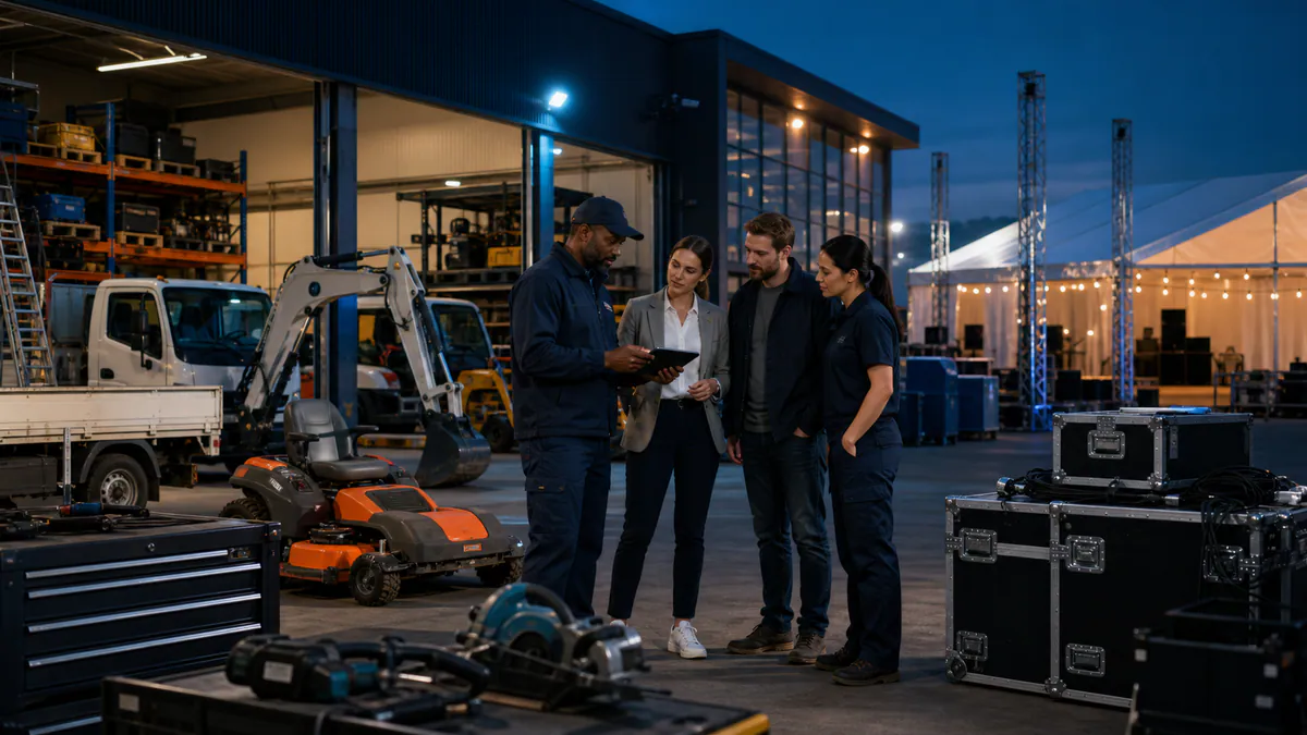 Hire & Rentals professionals at work