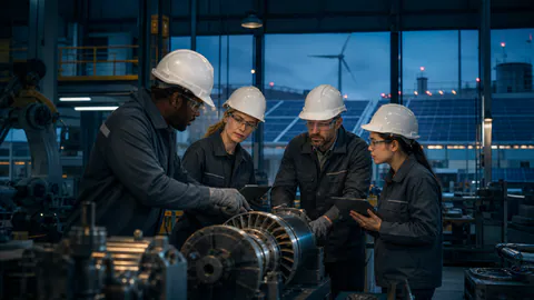 Manufacturing & Energy professionals at work