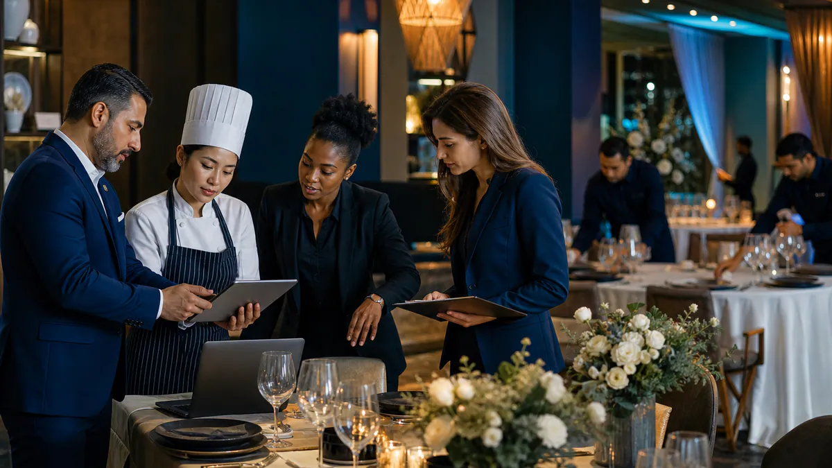 Service & Hospitality professionals at work