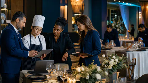 Service & Hospitality professionals at work
