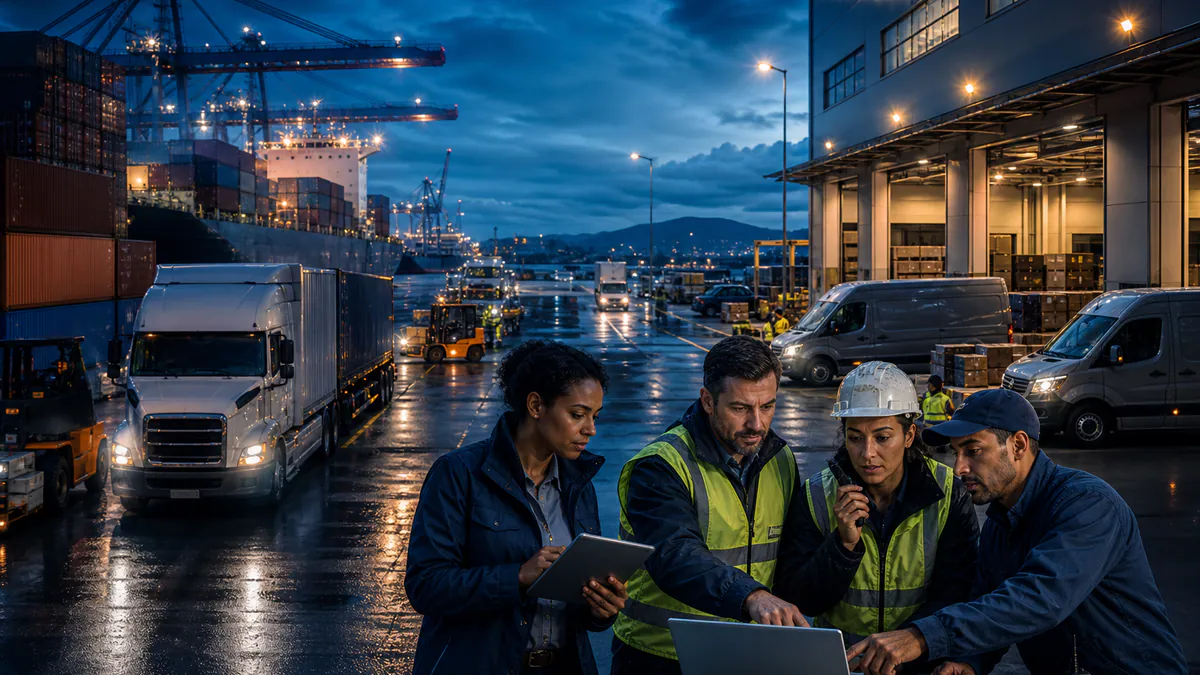 Transport & Logistics professionals at work